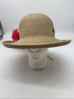 Wallaroo Lady Jane Straw Wide-Brim Sun Hat - Natural Beige